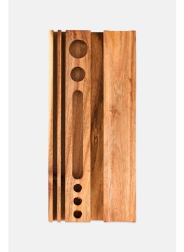 Muy Mucho Wooden Desk Organizer 22 H x 10 L x 2 W cm, Brown  - Image 1