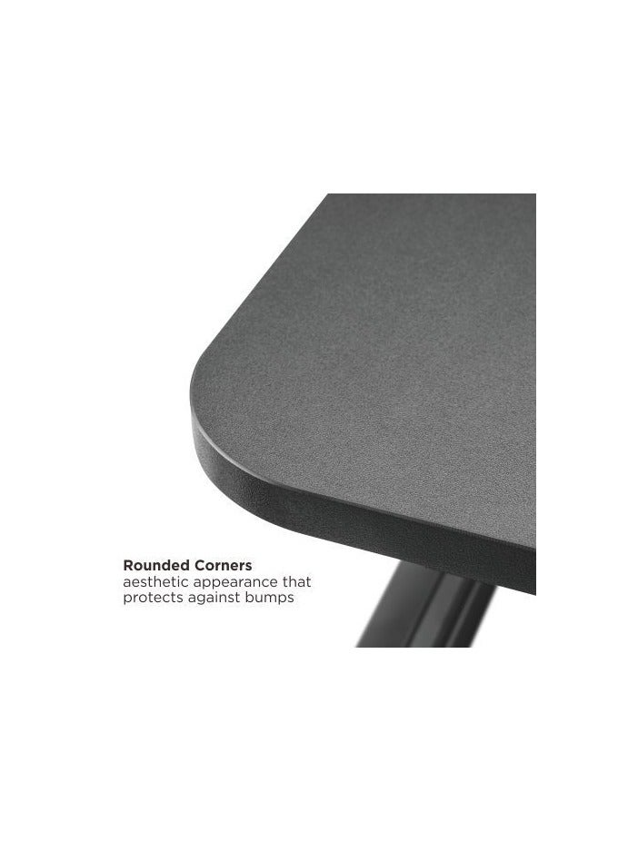 Newstar DWS34-02 Sit-Stand Desk Converter, 950×400mm Worktop, Height Adjustable 115-500mm Desk Riser with 945×300mm Keyboard Tray, Supports up to 15kg, Ergonomic Standing Desk Workstation for Home & Office - Image 4