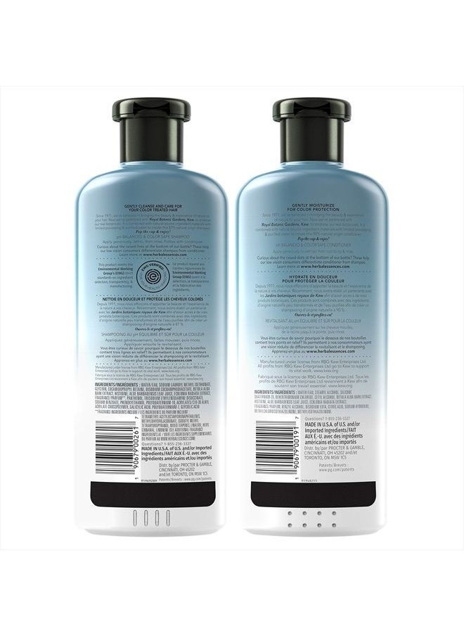 , Sulfate Free Shampoo and Conditioner Kit, With Natural Source Ingredients, BioRenew Birch Bark Extract, Color Safe, 13.5 & 12.2 fl oz, Kit