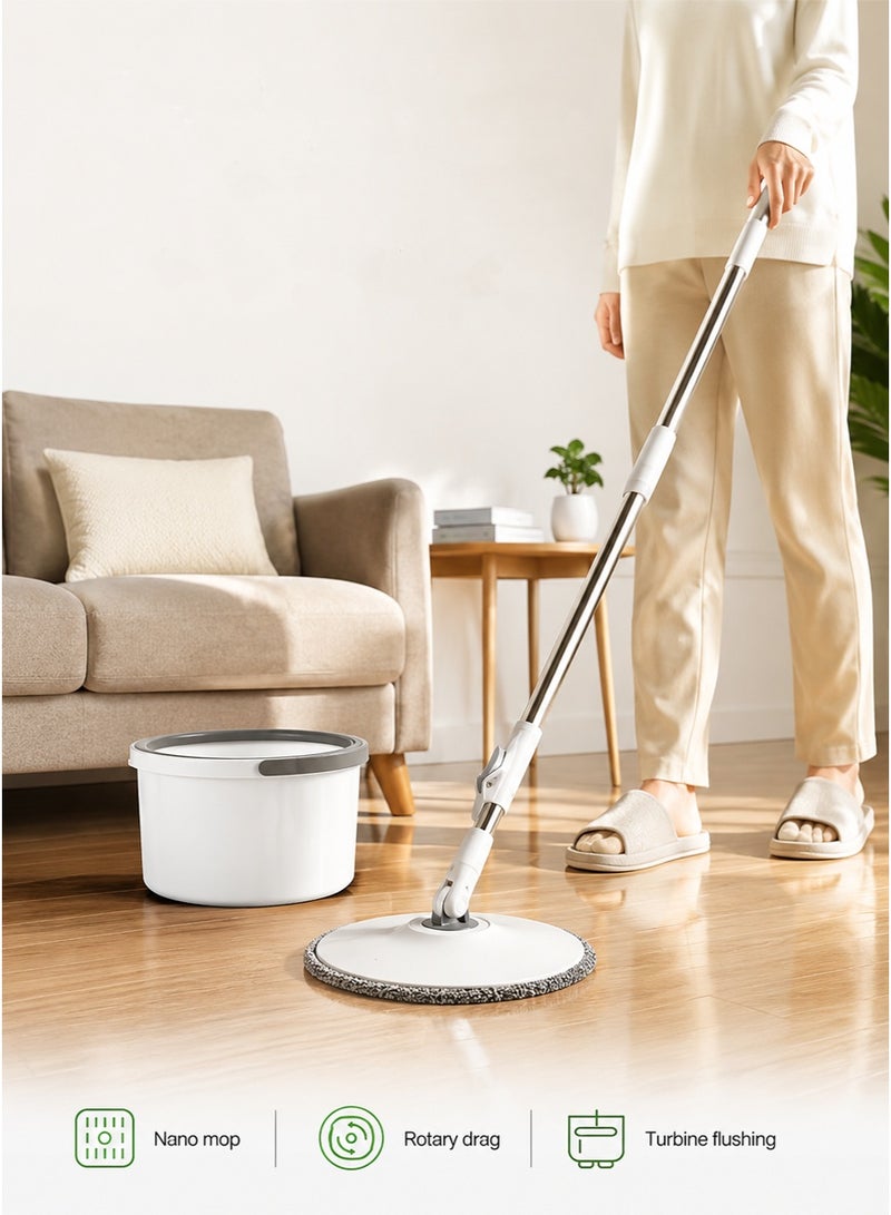 Smart Kitchen Hand-Free Spin Mop and Cleaning Bucket | Water Separation System | 360° Rotating Head with Microfiber Pad | Suitable for All Floor Types - Image 1