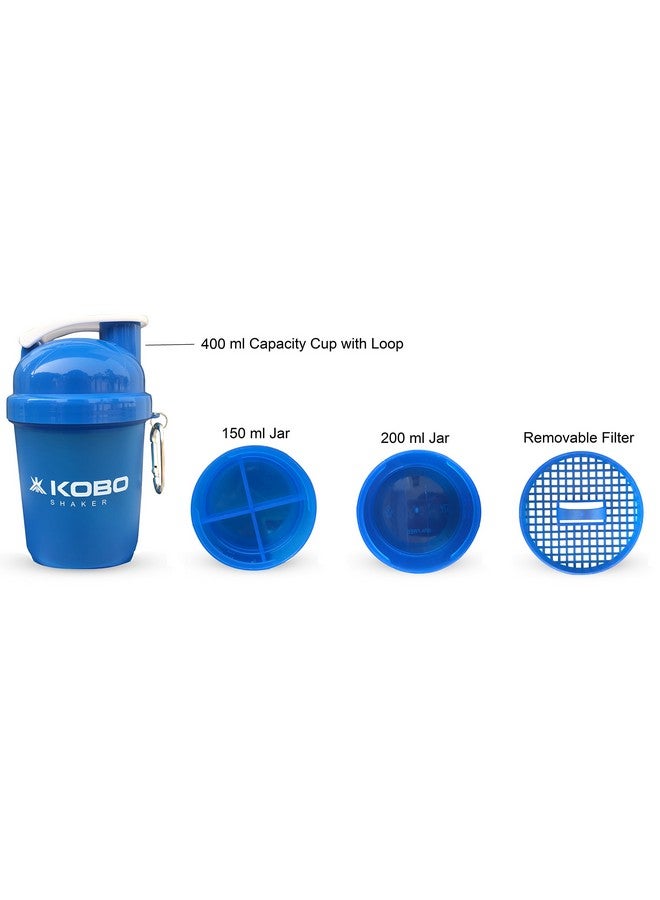 Kobo Kobo Shaker Sipper Bottle 400 ml with 2 Compartment (Imported)  - Image 4
