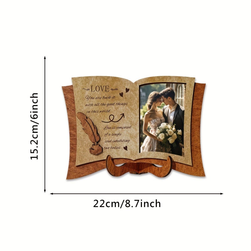 Personalized Retro Wooden Layered Puzzle Photo Frame Suitable For Weddings Irregular Shape Layers Collage Display For Art Paintings And Memory Photos Model GDZ00172 - Image 3