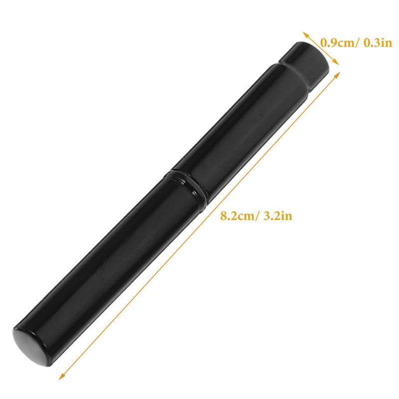 6 Mini Lash Brushes With Cap Short Handle Eyelash Applicators Black Spiral Mascara Wands For Eye Makeup Travel Use - Image 3