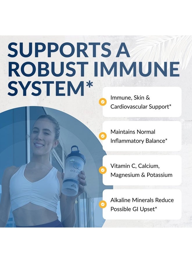 EquiLife - Alkalizing Vitamin C, Powdered Immune Support Daily Supplement, Rich in Calcium, Magnesium, & Potassium, May Help Boost Energy, Promotes Natural Moisture in Skin, Easy-to-Use (8.3 oz)