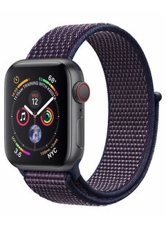 For Apple Watch Series 7 & 8 (45mm) & Apple Watch Ultra (49mm) Nylon Sport Replacement Strap Bands With Adjustable Closure - Dark Purple