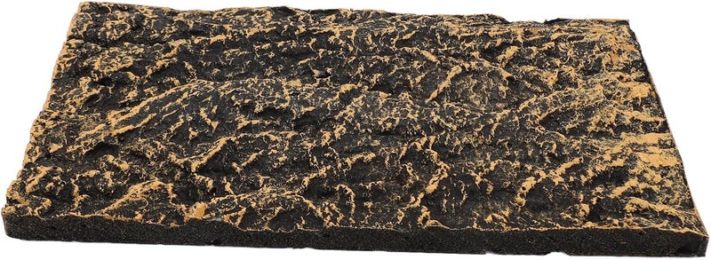 Rock Terrarium Background, Reptile Tank Background Board, High Simulation PU Habitat Climbing Board with Clear Texture, for Rainforest Fish or Reptile Enclosure (27.5 * 16.5cm) - Image 3