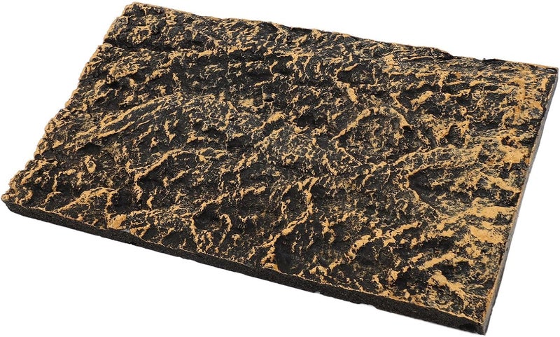 Rock Terrarium Background, Reptile Tank Background Board, High Simulation PU Habitat Climbing Board with Clear Texture, for Rainforest Fish or Reptile Enclosure (27.5 * 16.5cm) - Image 2