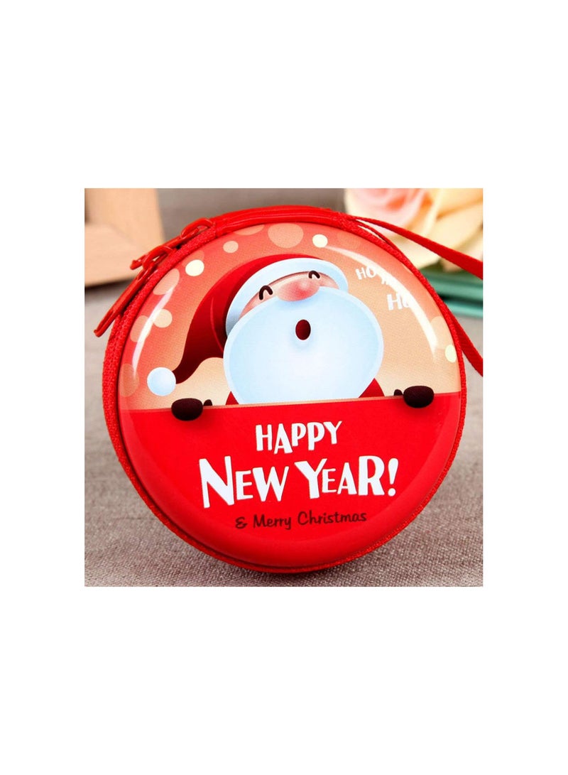 GGOOT 4pcs Christmas Coin Purse Mini Wallet Candy Pouch Bag Zipper Enclosure Cash Change Case for Xmas Tree Hanging Ornament Gift  - Image 5