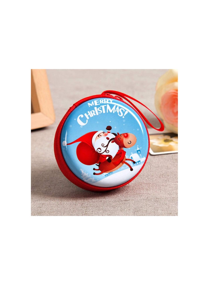 GGOOT 4pcs Christmas Coin Purse Mini Wallet Candy Pouch Bag Zipper Enclosure Cash Change Case for Xmas Tree Hanging Ornament Gift  - Image 3