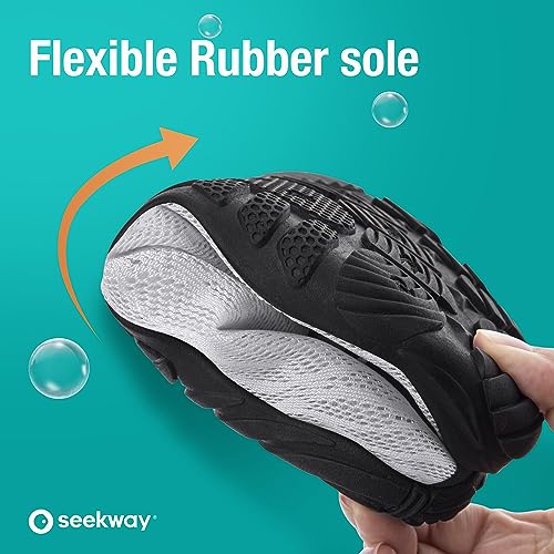 SEEKWAY Water Shoes Quick-Dry Barefoot Sports Aqua Beach Pool Swimming River Lake Hiking Kayaking Surfing Men Women AB004 White SP001 - Image 2