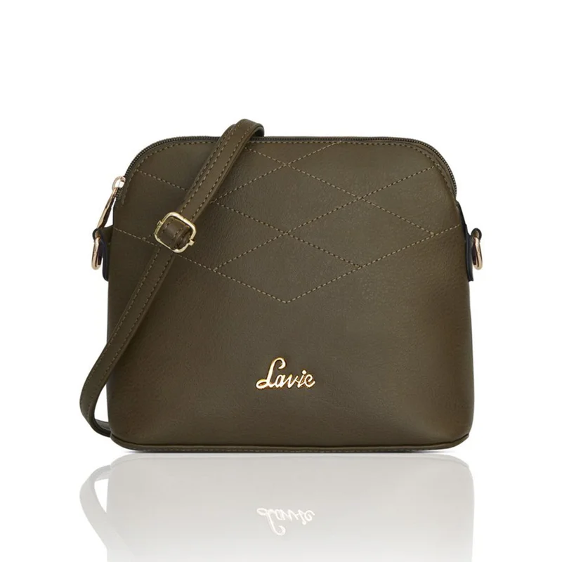 Marma Zigzag Dome Sling For Women (Olive)