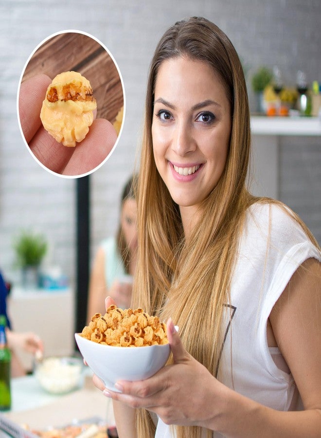 Luckforest Fake Popcorn, 30 Pcs Spherical Artificial Popcorn Models Simulation Realistic Food Props for DIY Craft Home Kitchen Party Dollhouse Decor - Image 3