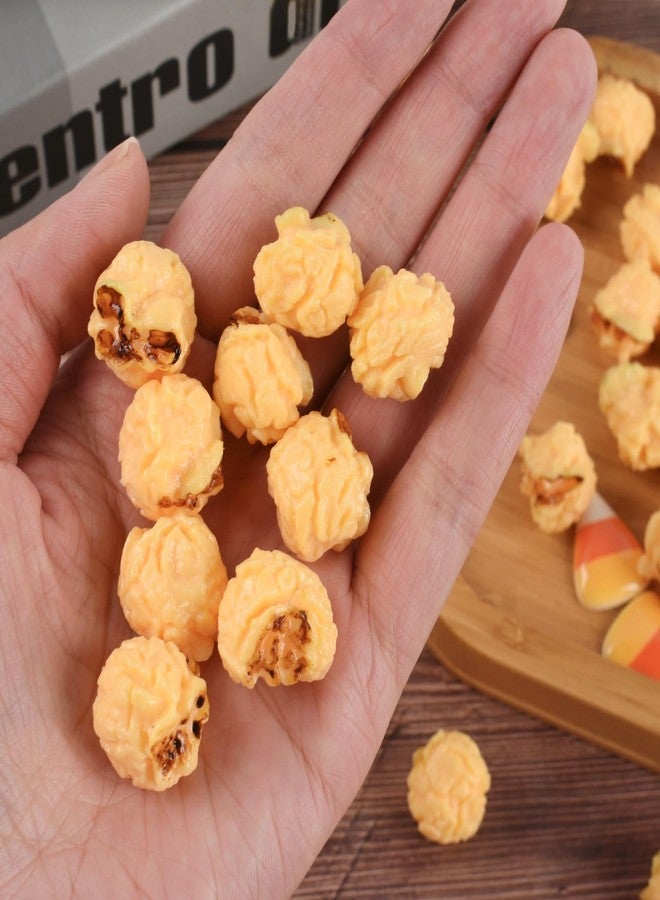 Luckforest Fake Popcorn, 30 Pcs Spherical Artificial Popcorn Models Simulation Realistic Food Props for DIY Craft Home Kitchen Party Dollhouse Decor - Image 5
