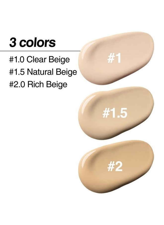 THESAEM the SAEM Cover Perfection Concealer Cushion With 56 Hours Natural Finish #1 Clear Beige - Full Coverage Moisturizing Concealer With 16 Times More Cover Particles - Pore Minimizing Foundation For All S  - Image 4