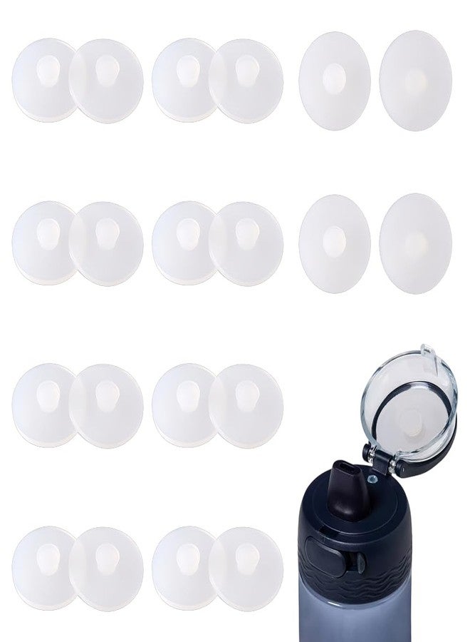 إن بيدز مجموعة سدادات سيليكون لأكواب الماء من إنبيدز، 20 قطعة، قطر 1 بوصة، سدادة سيليكون مانعة للانسكاب لأكواب الماء، لون أبيض - Image 1