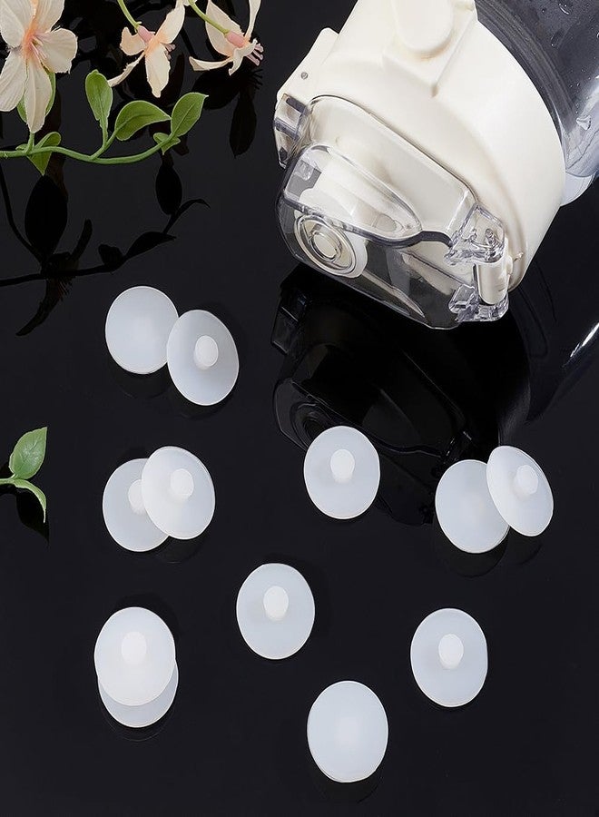 إن بيدز مجموعة سدادات سيليكون لأكواب الماء من إنبيدز، 20 قطعة، قطر 1 بوصة، سدادة سيليكون مانعة للانسكاب لأكواب الماء، لون أبيض - Image 3