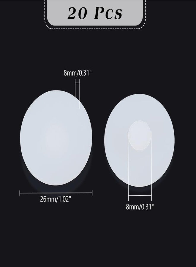 إن بيدز مجموعة سدادات سيليكون لأكواب الماء من إنبيدز، 20 قطعة، قطر 1 بوصة، سدادة سيليكون مانعة للانسكاب لأكواب الماء، لون أبيض - Image 2
