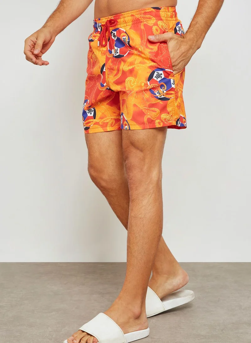 Vilebrequin Octopus & Coquillag Print Swim Shorts