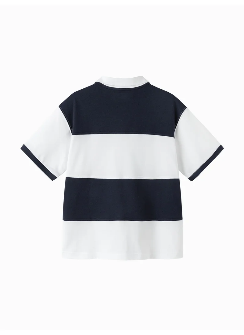 بالابالا Kids boy Lapel short-sleeved T-shirt