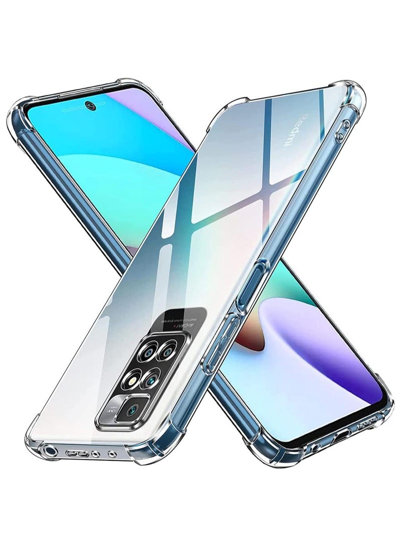 جراب Xiaomi Redmi Note 11 4G رفيع ممتص للصدمات من مادة TPU بحافة ناعمة مع زوايا معززة وغطاء واقٍ شفاف - Image 1