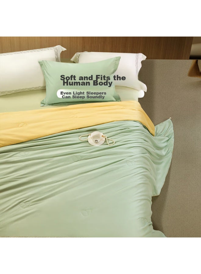 فوانا (ماركة) Fuanna Silk Comforter، لحاف حرير التوت 100٪، لحاف شتوي مزدوج الشرنقة مُكثف، مقاس Double، 12 Jin، 230*229cm - Image 3