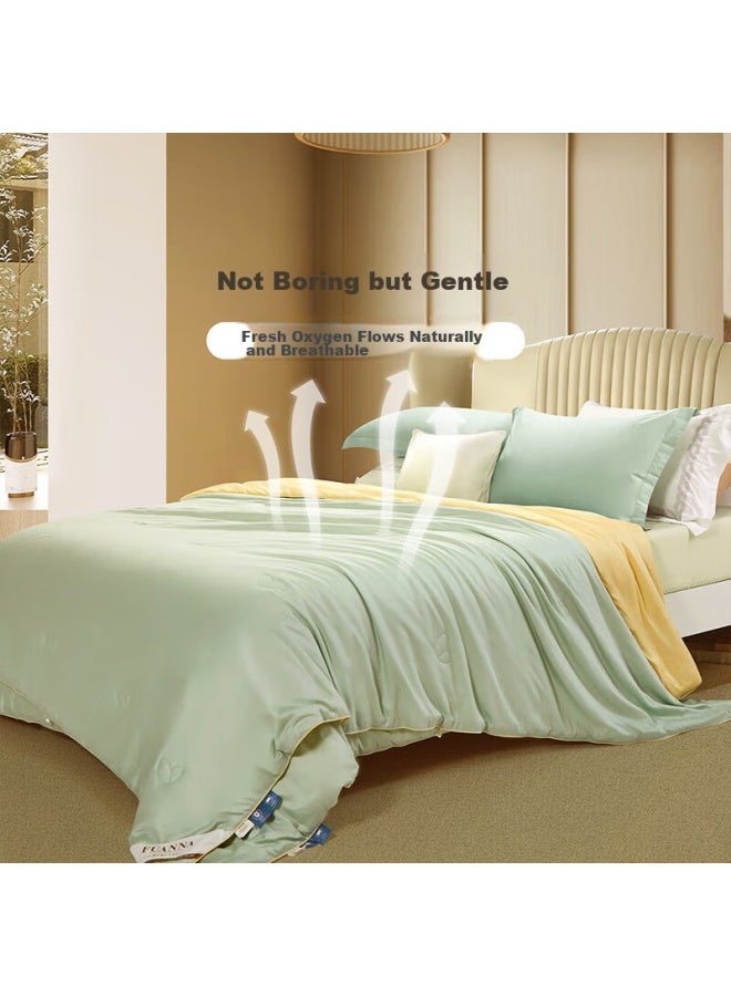 فوانا (ماركة) Fuanna Silk Comforter، لحاف حرير التوت 100٪، لحاف شتوي مزدوج الشرنقة مُكثف، مقاس Double، 12 Jin، 230*229cm - Image 4