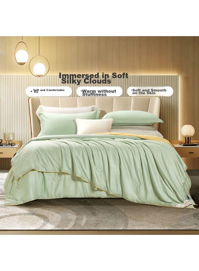 فوانا (ماركة) Fuanna Silk Comforter، لحاف حرير التوت 100٪، لحاف شتوي مزدوج الشرنقة مُكثف، مقاس Double، 12 Jin، 230*229cm - Image 5
