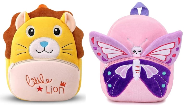 Blue Tree Cute Kids Backpack Toddler Bag Plush Animal Cartoon Mini Travel Bag for Baby Girl Boy 1-6 Years, Ideal for Gifting for Kids - Image 1