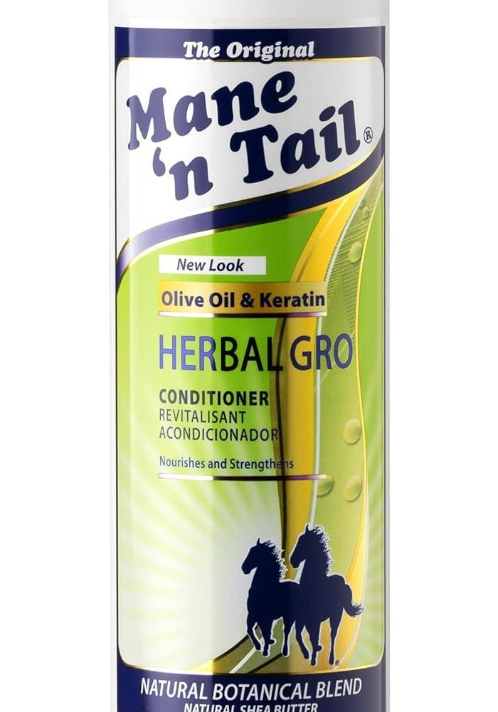 Mane 'n Tail Herbal Gro Conditioner with Olive Oil & Keratin, 12 Oz - Image 1
