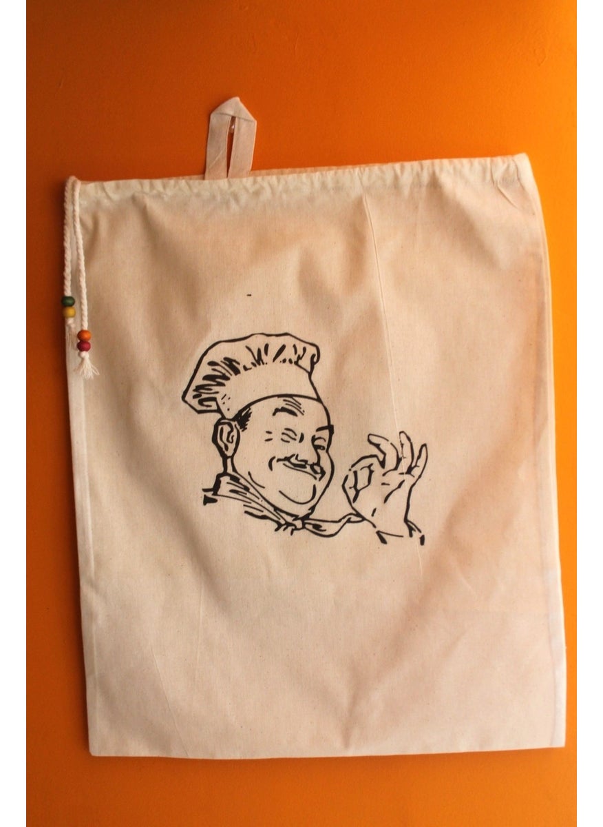 Large Size Chef Printed Hanging Pulses & Bread Bag 50X40CM - pzsku/Z4E41ED250037EB1A42ACZ/45/_/1725895541/20504399-c2fd-4d82-ac41-dd4dfa217621