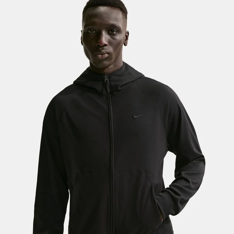 Nike Black Men's Primary NanoKnit Performance Full-Zip Hoodie for Men | Best Price UAE
