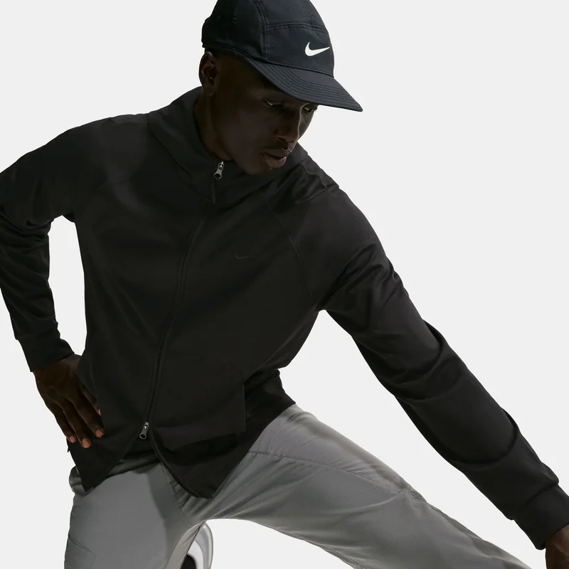 Nike Black Men's Primary NanoKnit Performance Full-Zip Hoodie for Men | Best Price UAE