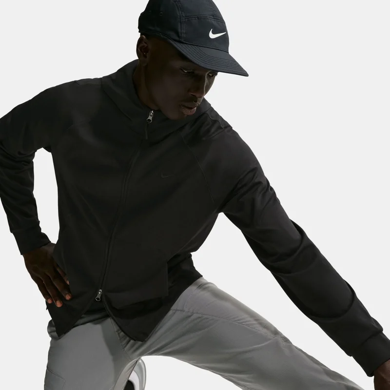 Nike Black Men's Primary NanoKnit Performance Full-Zip Hoodie for Men | Best Price UAE