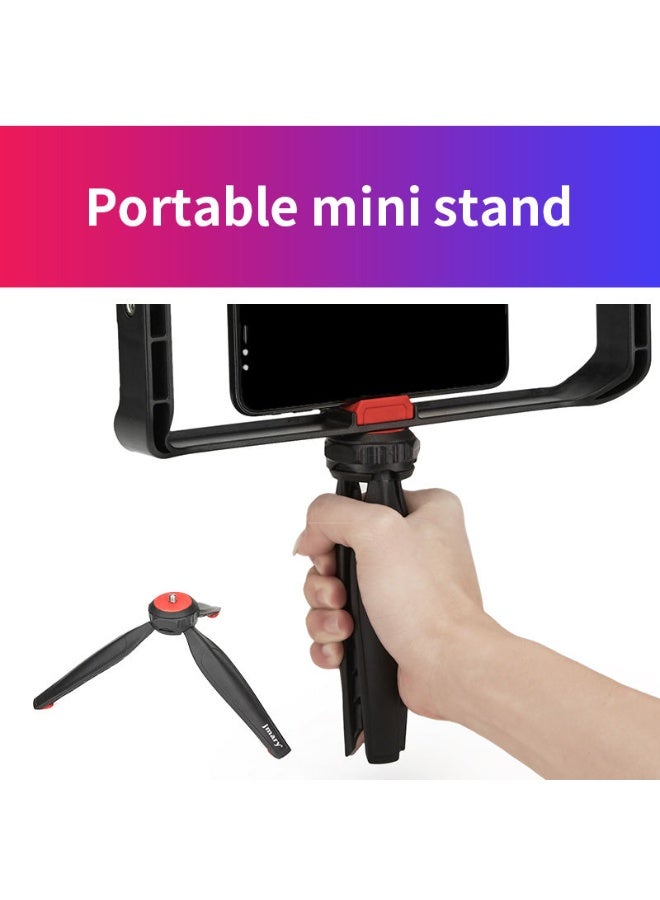 Jmary MT33 Mobile Phone Vlogging Filmmaking Cage Stabilizer with Tripod - Image 2