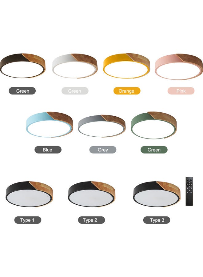 Loquat LED Ceiling Light With Remote Control White 300x50mm - Image 2