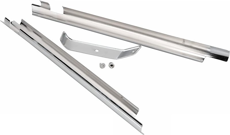 XMMT Chrome Front Frame Down Tube Covers for Harley Softail Fatboy Heritage Springer Deluxe FLSTN FLSTF FLST - Image 3