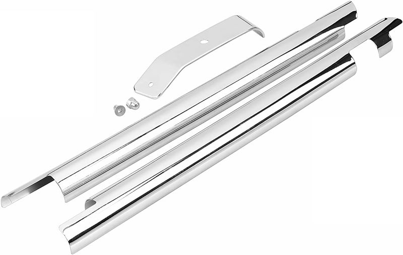 XMMT Chrome Front Frame Down Tube Covers for Harley Softail Fatboy Heritage Springer Deluxe FLSTN FLSTF FLST - Image 2