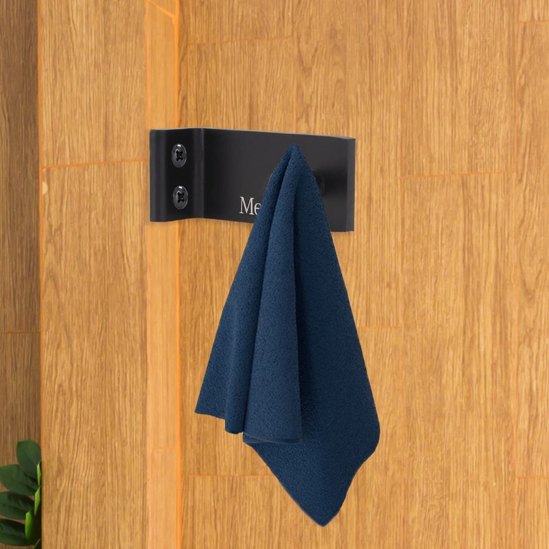 MERCATO Ferrara Robe Hook Black MATT/Aluminum MR-511031-BK - Image 2