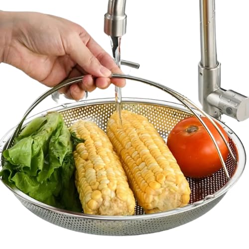 MotiBa Versatile Stainless Steel Steamer Basket ElectricityFree Collapsible Durable Ideal for Steaming Rice Dumplings Vegetables Perfect for Healthy Cooking 