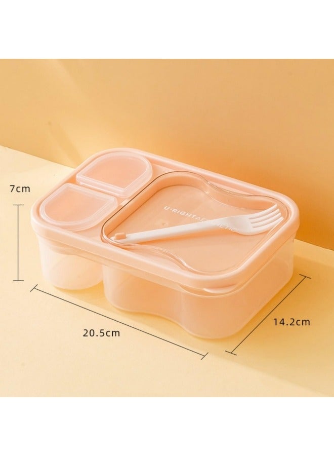 جيجيرو صندوق غداء للأطفال في المدرسة، صندوق غداء بينتو بلاستيكي، صندوق غداء قابل لإعادة الاستخدام للأطفال، 800 مل - Image 2