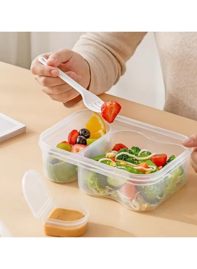 جيجيرو صندوق غداء للأطفال في المدرسة، صندوق غداء بينتو بلاستيكي، صندوق غداء قابل لإعادة الاستخدام للأطفال، 800 مل - Image 3