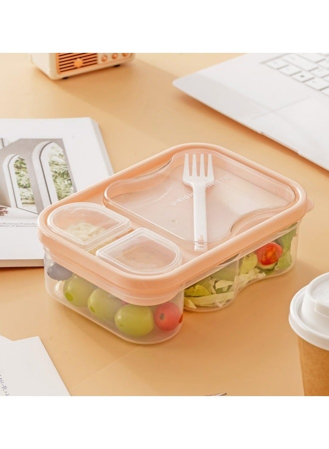 جيجيرو صندوق غداء للأطفال في المدرسة، صندوق غداء بينتو بلاستيكي، صندوق غداء قابل لإعادة الاستخدام للأطفال، 800 مل - Image 4