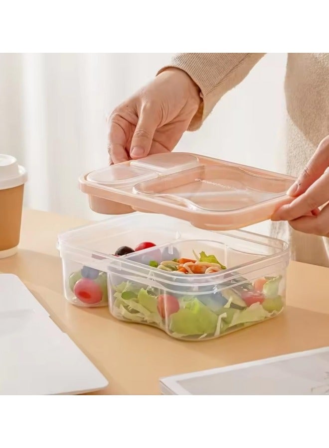 جيجيرو صندوق غداء للأطفال في المدرسة، صندوق غداء بينتو بلاستيكي، صندوق غداء قابل لإعادة الاستخدام للأطفال، 800 مل - Image 5