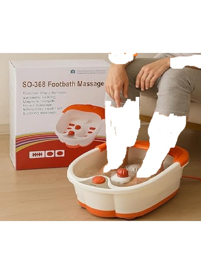 SQ- 368 Heated Foot Bath masseger With Magnetic & Infrared Therapy-Pain Relief Spa Tub - Image 1