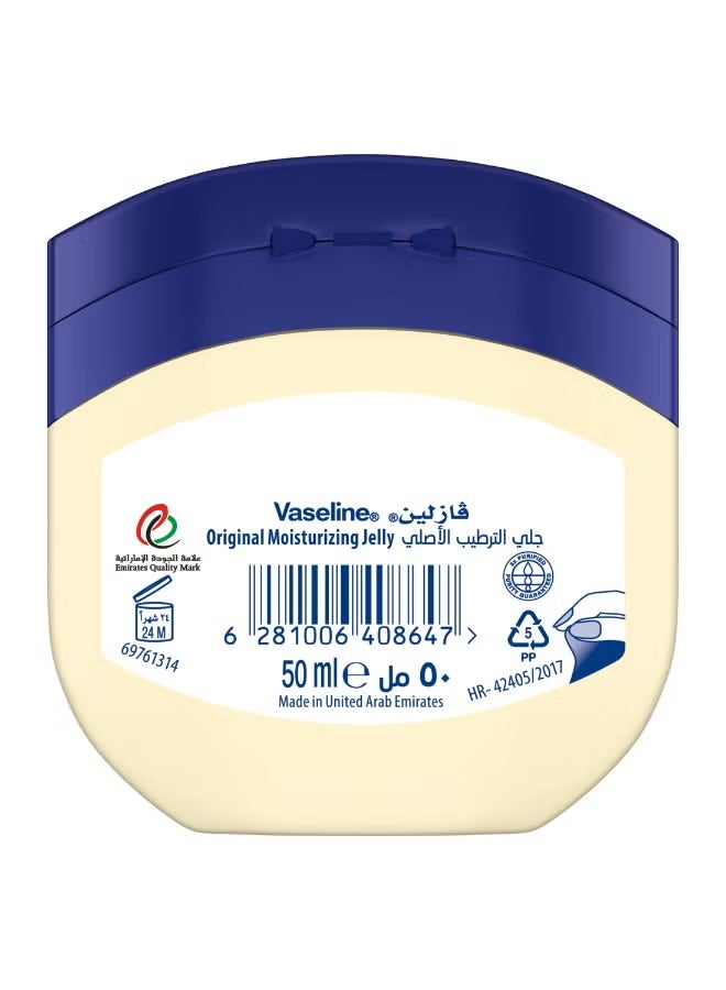 Vaseline Original Moisturizing Petroleum Jelly For Dry Skin 50ml - Image 2