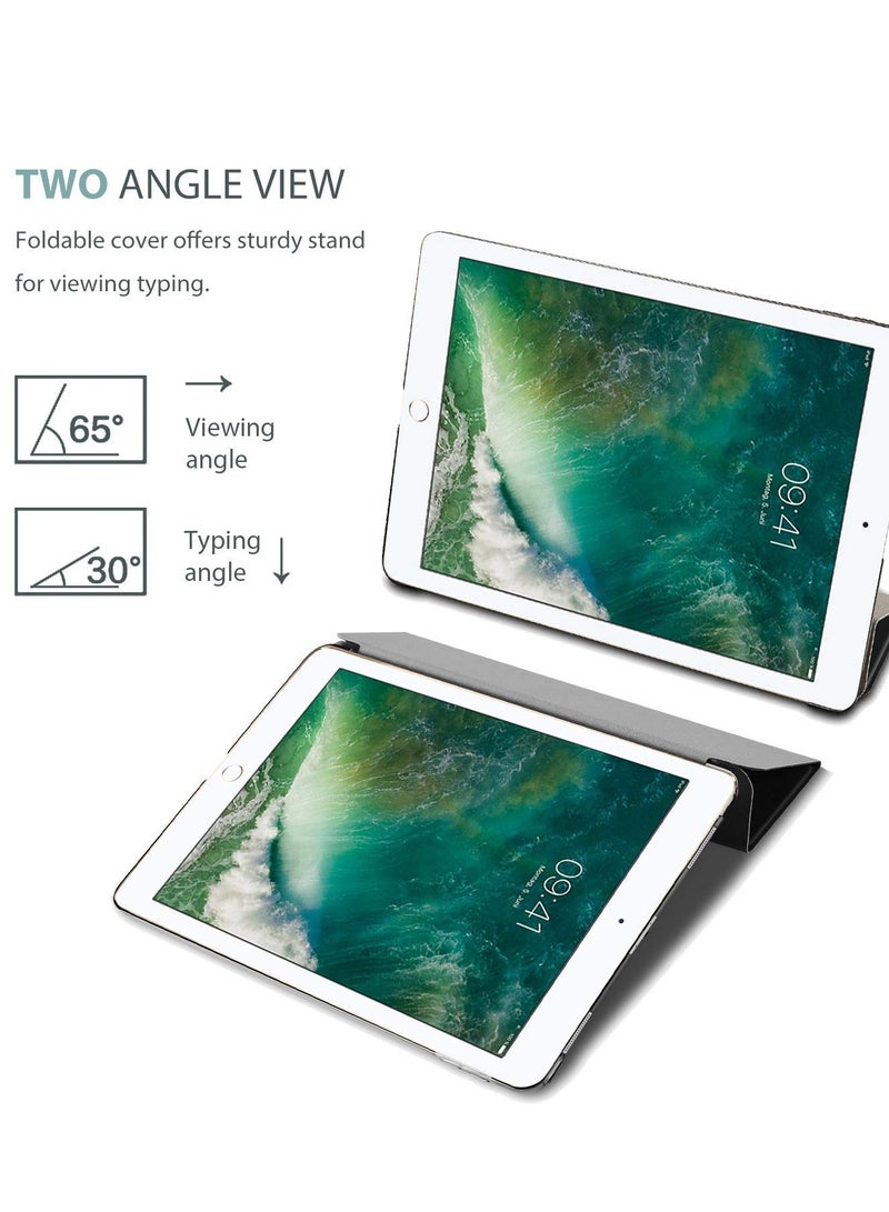 Procases iPad Pro 12.9 Inch 2nd Gen Ultra Slim Lightweight Stand Smart Case Shell with Translucent Frosted Back Cover Grey - Image 3