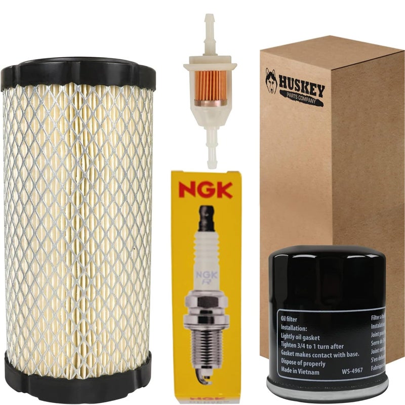 Huskey Parts Company Huskey Tune Up Kit for EZGO TXT RXV 2008+ Golf Cart W/Kawasaki Engine, NGK Spark Plug, Air Filter, Oil Filter, Fuel Filterâ€¦ - Image 1