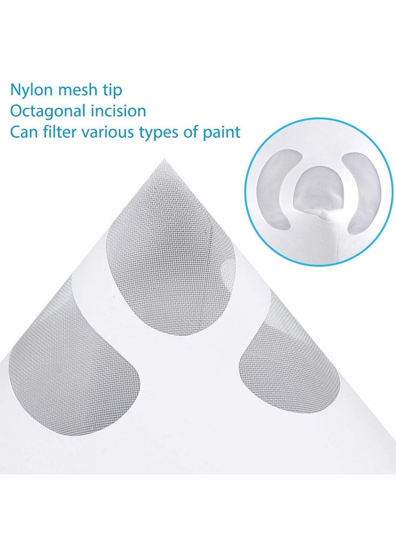 KASTWAVE 100 Packs Paint Strainers Cone Paint Filter For Automotive, Spray Guns, House  - Image 2