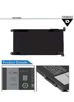 RSG RSG Replacement Laptop Battery for Dell Inspiron 42WH WDXOR 13 7378 13 5000 5378 5368 15 7579 5567 5568 5578 7570 7569 Inspiron 5000 7000 17 5000 Series  - Image 3
