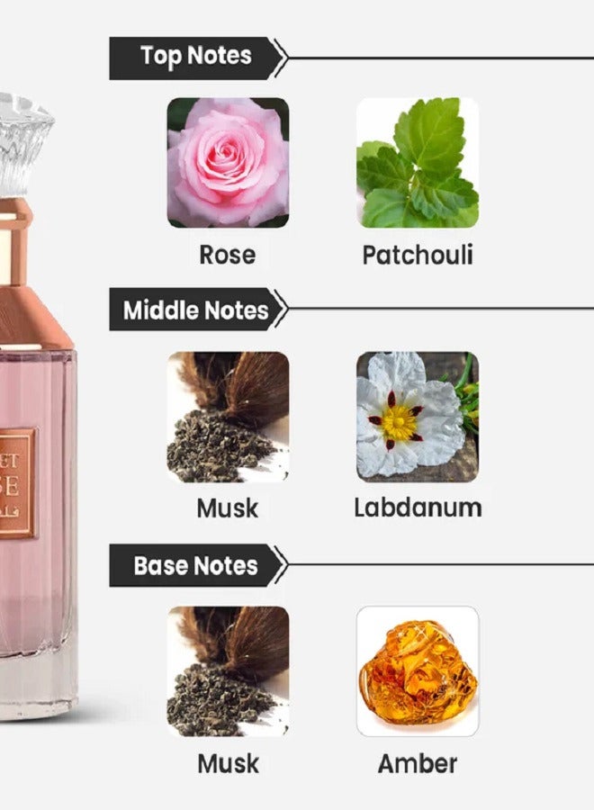 لطافة فيلفيت روز او دي برفيوم من لطافة للجنسين - 100 مل - Image 2